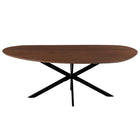 Mangohouten Eettafel Organisch Aislinn 180x90 cm Walnoot