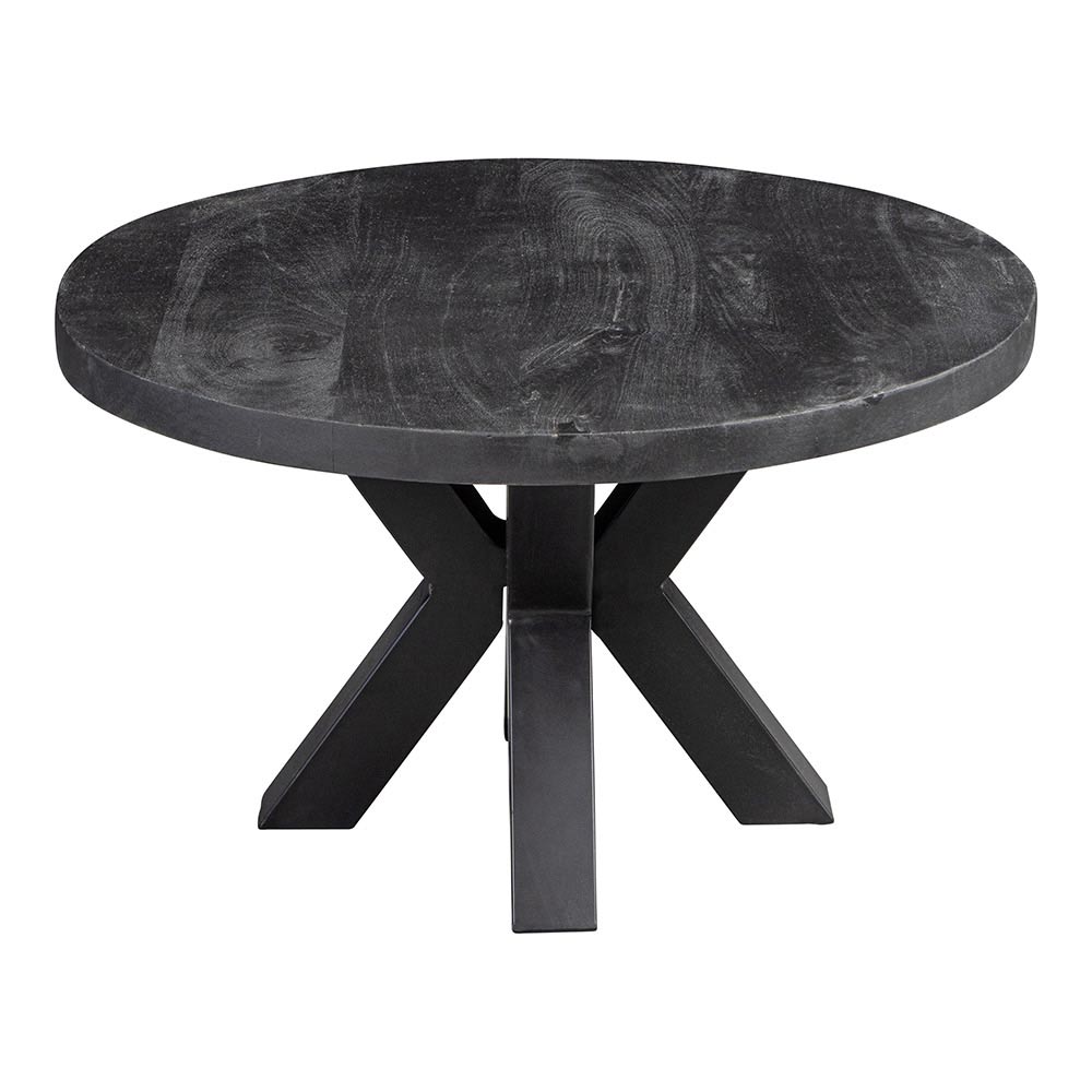 zwarte ronde salontafel 90 cm breed